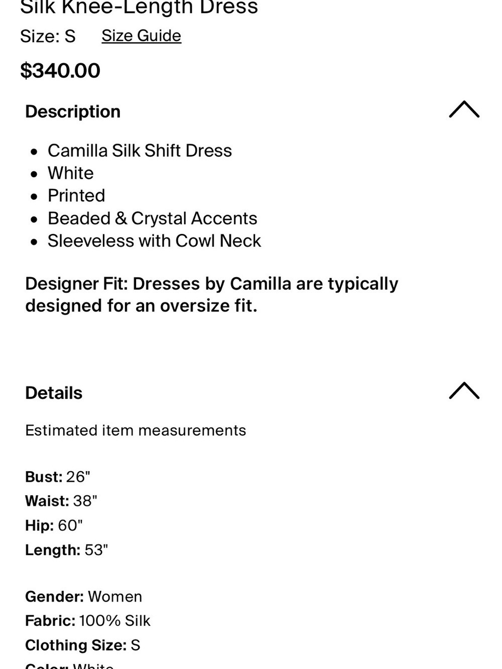 Camilla
Silk Knee-Length Dress - Picture 4 of 4